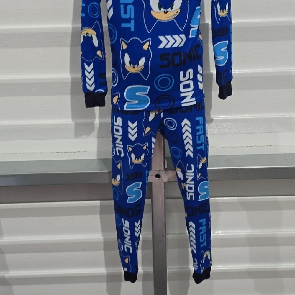 Sonic the Hedgehog Blue Pajama Set‎ Size 6